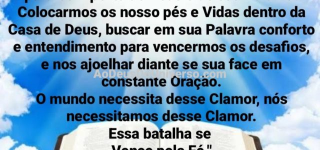 Amamos estar na Casa de Deus, pois Neste Lugar Acontecem coisas Maravilhosas A Paz do Senhor, Vivemos em um tempo onde os conflitos, em diversas áreas, estão se multiplicando, e […]