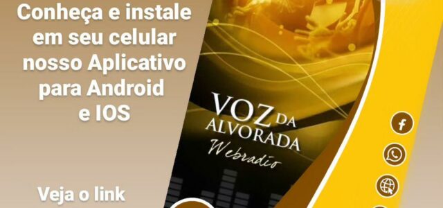 Aplicativo para Android e IOS (IPhone) Agora a Rádio Voz da Alvorada disponibiliza mais um aplicativo da nossa Rádio que pode ser instalado tanto em celulares que tem o sistema […]